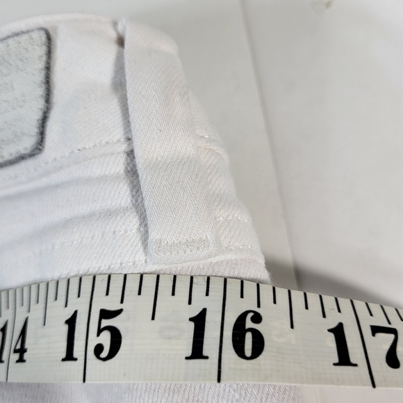 Guess Jeans White Britney Cropped Denim Jeans - Picture 5 of 8